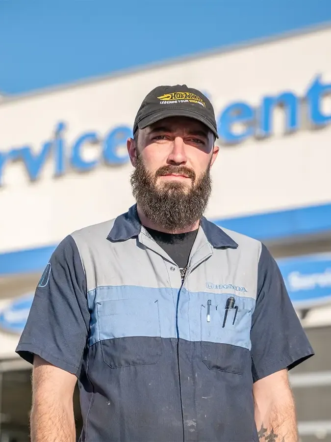 Service Technician Riley Weidmeyer in Service Staff at Alton Blakley Honda